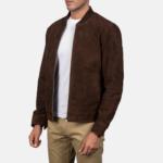 The Dravox Heritage Suede Bomber Jacket - Image 3