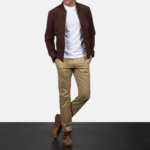 The Dravox Heritage Suede Bomber Jacket - Image 2