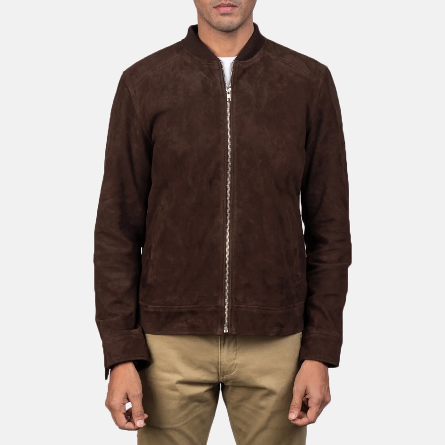 The Dravox Heritage Suede Bomber Jacket - Image 1