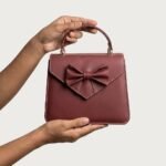 The Dravox Leather Colette Bow Hand Bag - Image 3