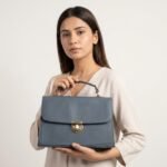 The Dravox Leather Windsor Top-Handle Satchel Ladies Hand Bag - Image 3