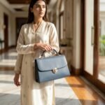 The Dravox Leather Windsor Top-Handle Satchel Ladies Hand Bag - Image 2