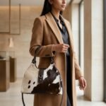 The Dravox Leather Hand Bag Hair-On Satchel - Image 2