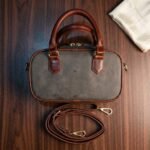 The Dravox Leather Ava Barrel Hand Bag