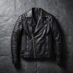 Dravox Armand Black Leather Biker Jacket - Image 3