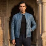 Dravox Biker Jacket Cool Tone